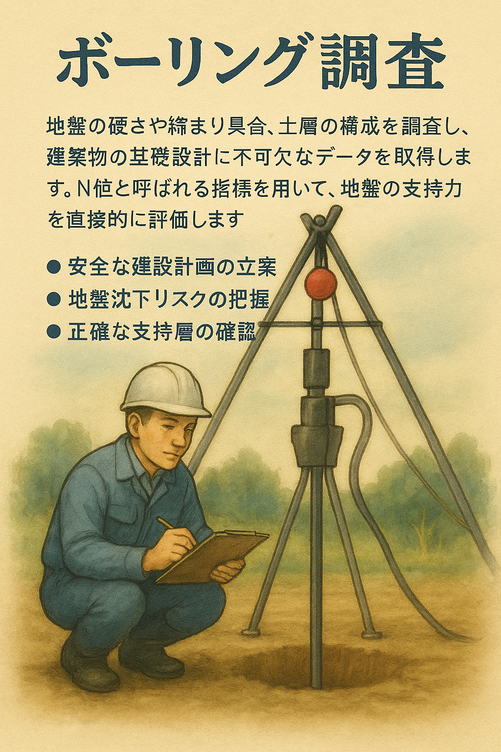 ボーリング調査のイメージ画像
